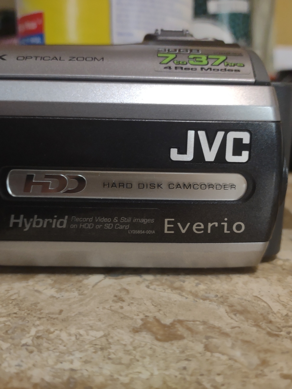 JVC Hybrid Hard Disk Camcorder With Sleek Carrying Case - Silver & Black